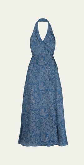 halter jumpsuit dress 'Clare' Backless Halter Jumpsuit