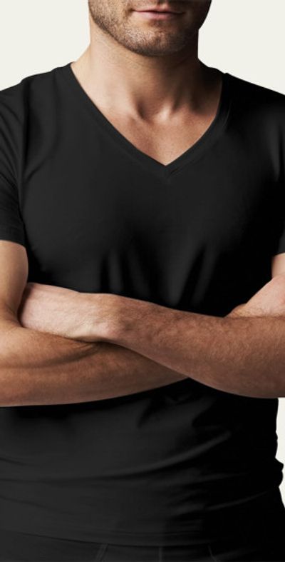Hanro Cotton Superior V-Neck T-Shirt
