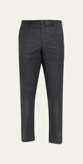 Incotex Men's Wool Sharkskin Dress Pants
