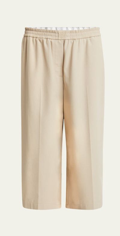 Loewe Cropped Double Waistband Trousers