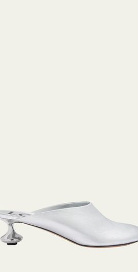 Loewe Toy Metallic Mule Pumps