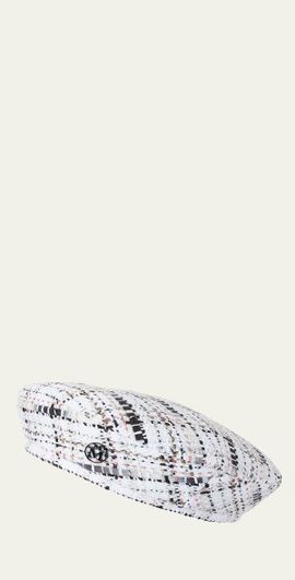Maison Michel New Billy Snowy Tweed Beret