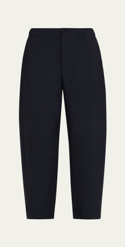 Marni Elastic Waistband Straight-Leg Trousers