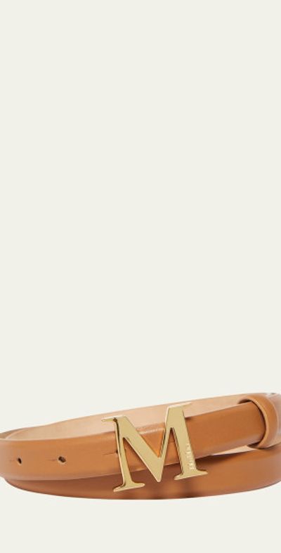 Max Mara MClassic20 Brown Leather Belt