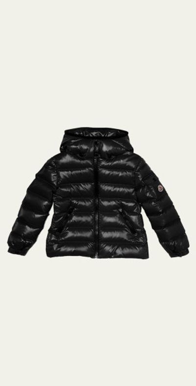 Moncler Kid's Bady Quilted Logo Jacket