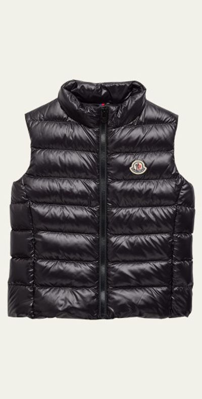 Moncler Kid's Ghany Quilted Puffer Down Vest