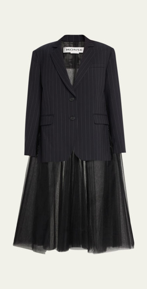 MONSE】NAVY WOOL layered JACKET/BLAZER
