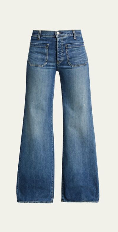 Nili Lotan Florence Denim Flare Jeans