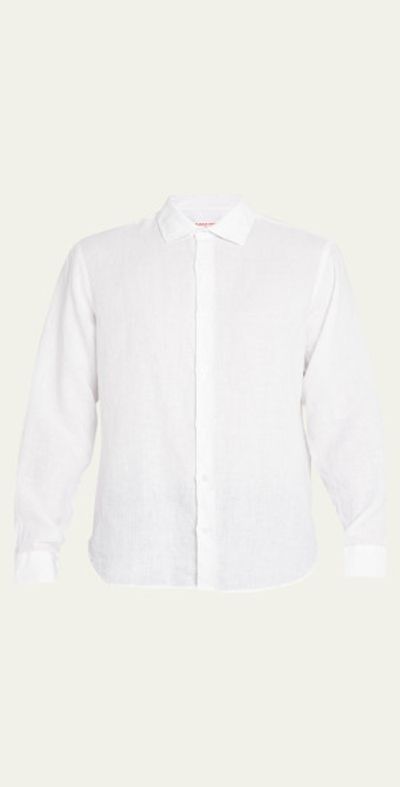 Orlebar Brown Men's Giles Linen Sport Shirt