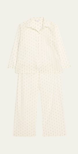 Pour Les Femmes Long Sleeve Pajama Set