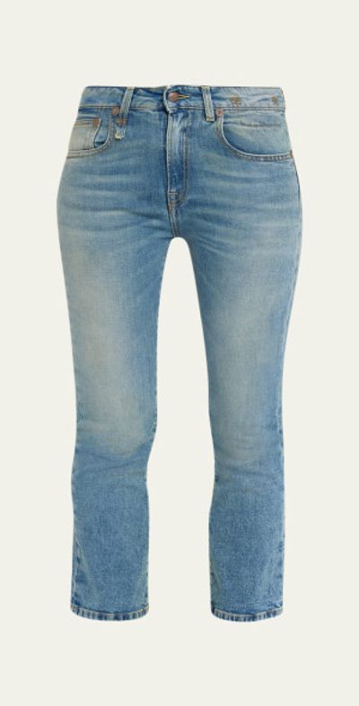 R13 Kick Fit Straight Cropped Jeans