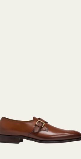 Ralph Lauren Purple Label Men's Darnell II Leather Monk-Strap Loafers