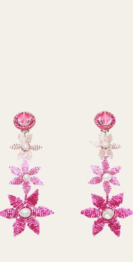 Ranjana Khan Tiered Pink Degrade Earrings