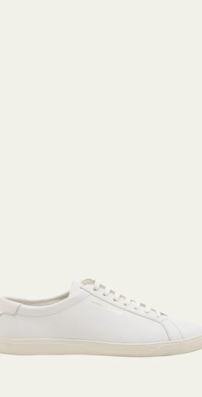 Saint Laurent Men's Andy Leather Low-Top Sneakers