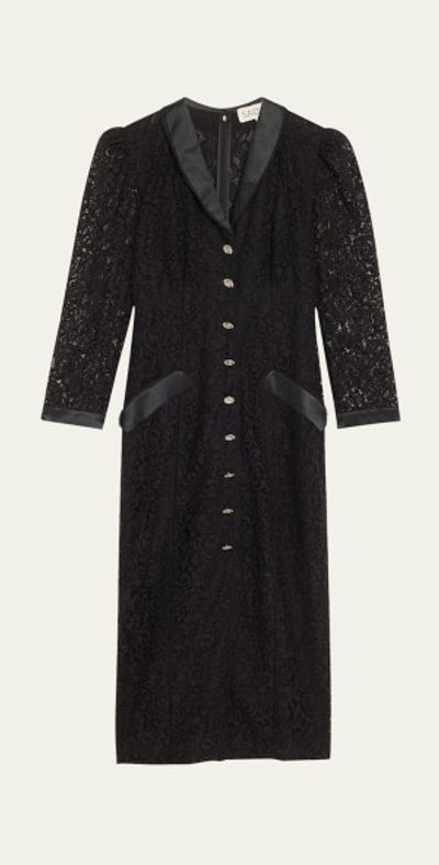 saloni black velvet dress Camille Bows Mini Dress