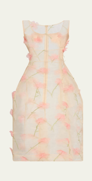 Simone Rocha - Balconette Bust Sheer Midi Dress