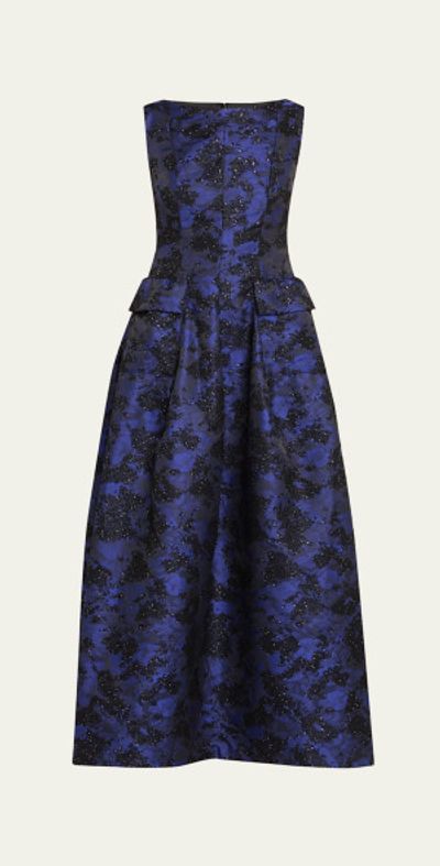 sachin and babi light blue dress TALBOT RUNHOF Evening dress with glitter thread in rose / rose gold / silver
