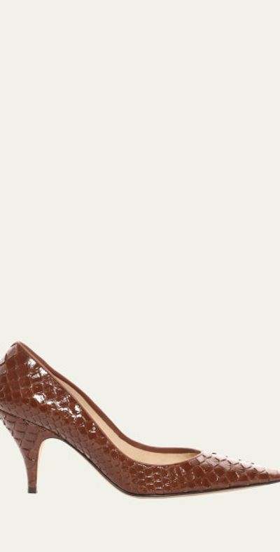THE ROW Liisa Python Stiletto Pumps