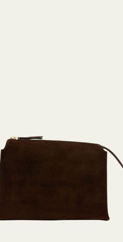 THE ROW Nu Twin Mini Crossbody in Suede