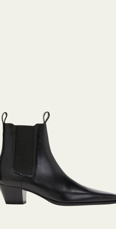 Toteme City Calfskin Chelsea Ankle Boots