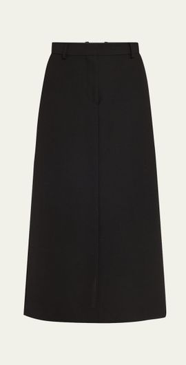 Toteme Low-Waist Tailored Straight Midi Skirt