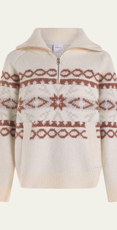 Varley Cai Fair Isle Half-Zip Pullover