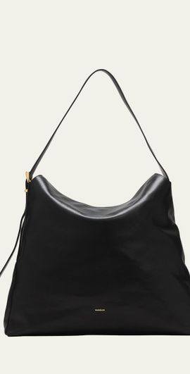 Wandler Marli Fold-Over Flap Leather Tote Bag