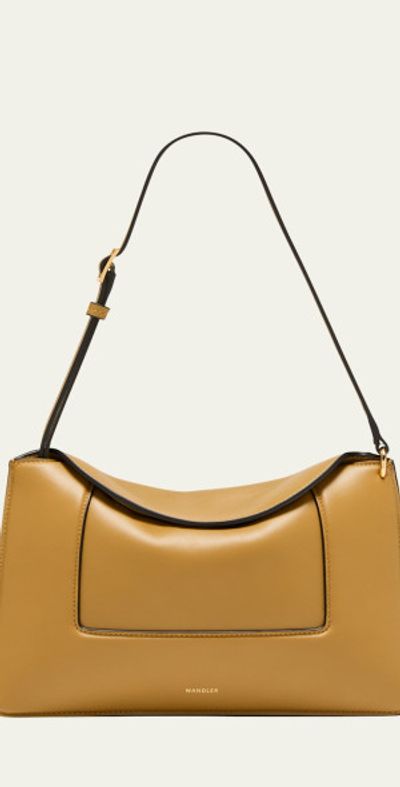 Wandler Penelope Fold-Over Flap Leather Shoulder Bag