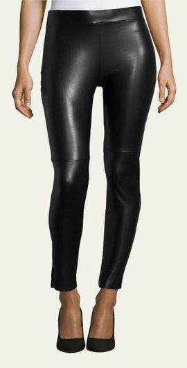 Wolford Estella Faux-Leather Leggings, Black