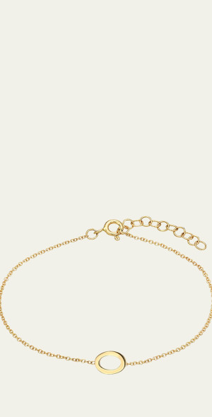 Zoe Lev Jewelry 14K Yellow Gold Initial X Bracelet