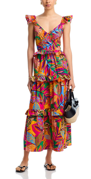 Fault Line Maxi Dress - Aqua