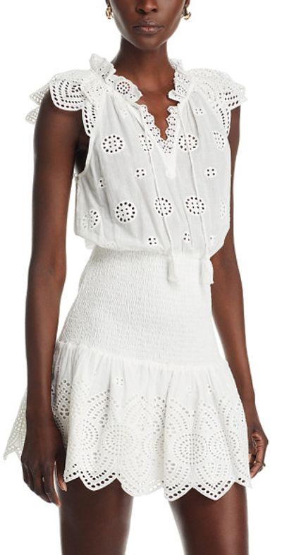 aje gazer rosette mini dress Aje - Gazer Rosette Mini Dress