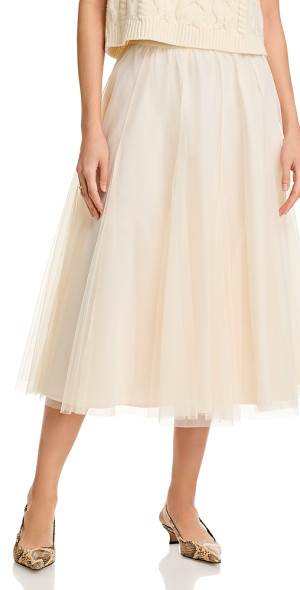 Brielle Flowy Skirt in Aqua main image 0
