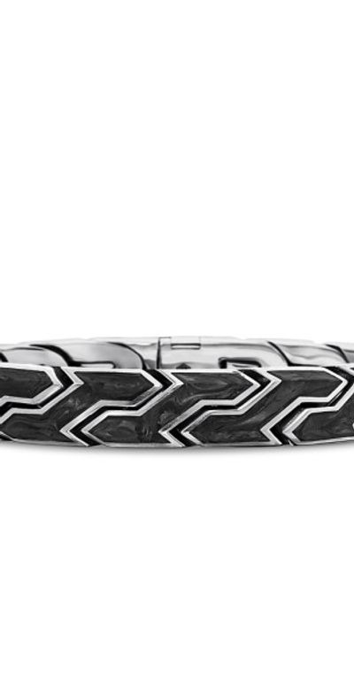 David Yurman Men's Forged Carbon Link Bracelet