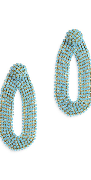 Steel Deepa Deepa By Deepa Gurnani - Deepa by Deepa Gurnani Bianca Stone Open Drop ...