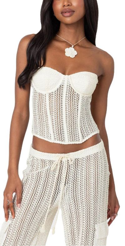 Edikted - Ines Sheer Crochet Corset