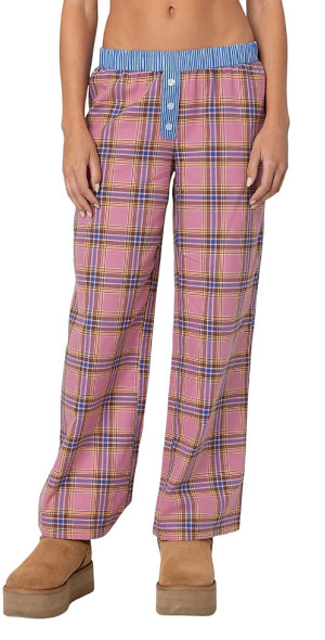 Edikted - Plaid &amp; Stripe Pants