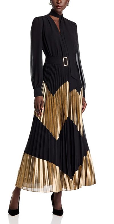 green emerald velvet dress Elie Tahari main image 1