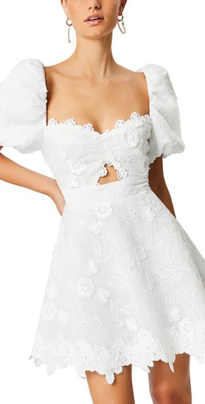 chinese dress ladies Elliatt Livia Tiered Mini Dress- White  MAC Collection