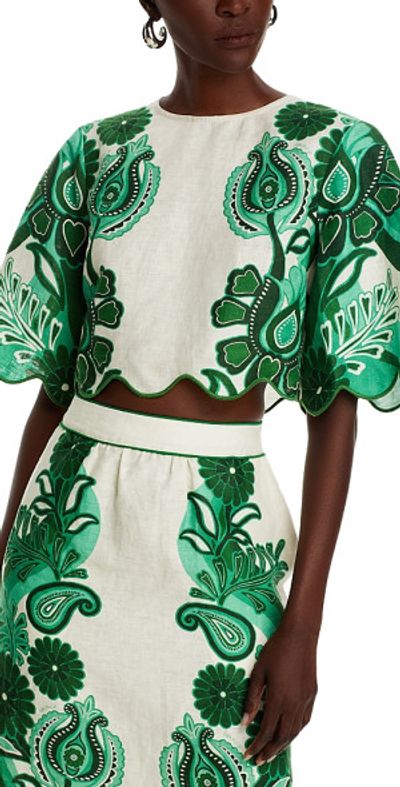 Farm Rio - Linen Color Festival Blouse