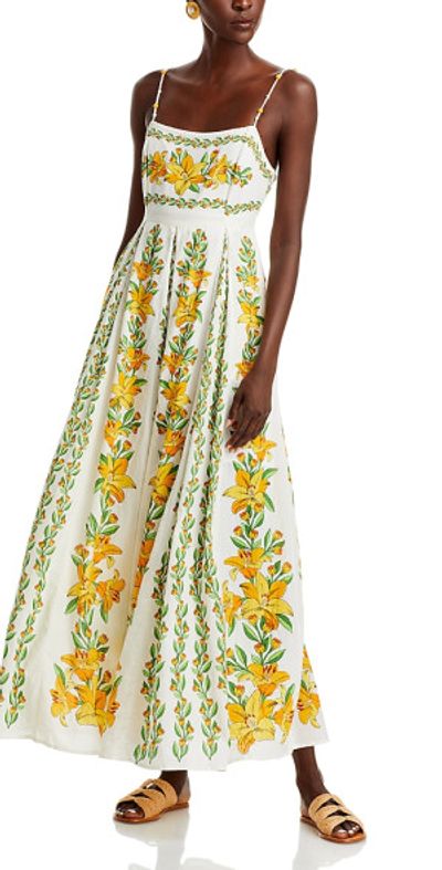 knee length dresses for ladies Black Shiny Chita LENZING™ ECOVERO™ Maxi Dress – FARM Rio main image 0