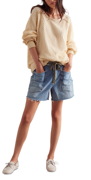 Free People Moxie Shorts- Truest Blue main image 1