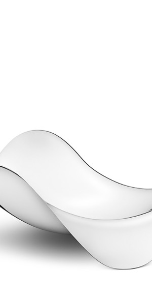 Georg Jensen Ciotola Cobra In Acciaio Inox – Design Scultoreo Per Snack, Ø27 Cm, Altezza 7,5 Cm