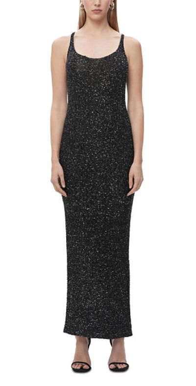 herve leger sequin dress Herve Leger The Chiara Sequined Strapless Gown