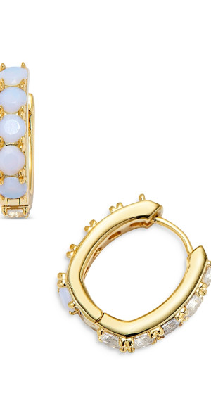 Kendra Scott Chandler Hoop Earrings Silver