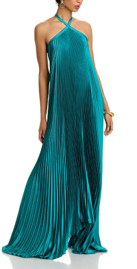 Anthropologie ★ L'IDEE Mystique Pleated Shimmer Maxi Dress L'Idée Pleated Shimmer Gown | Saks Fifth Avenue