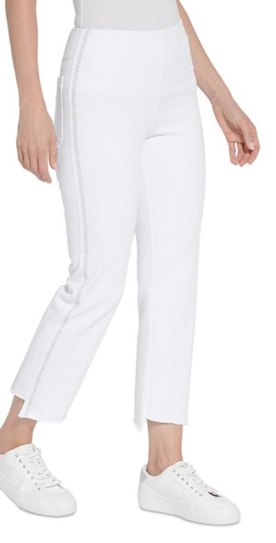Lysse Kenny High Rise Ankle Baby Bootcut Jeans in White