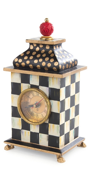Mackenzie-childs - MacKenzie-Childs Courtly Check Desk Clock