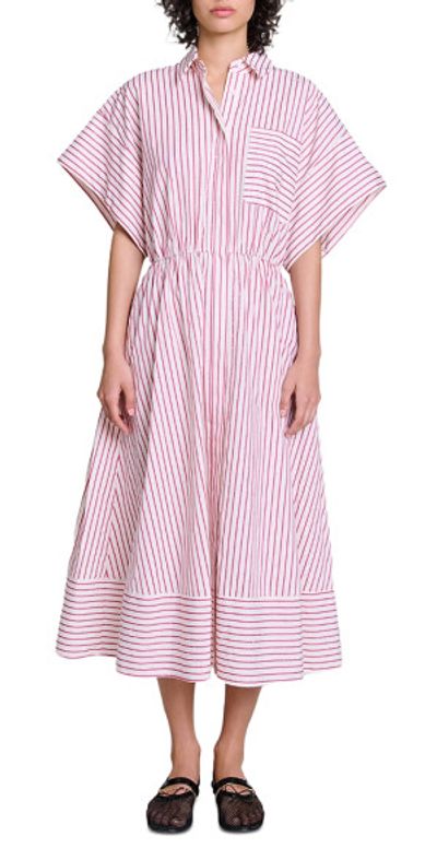 strapless open back dress Maje