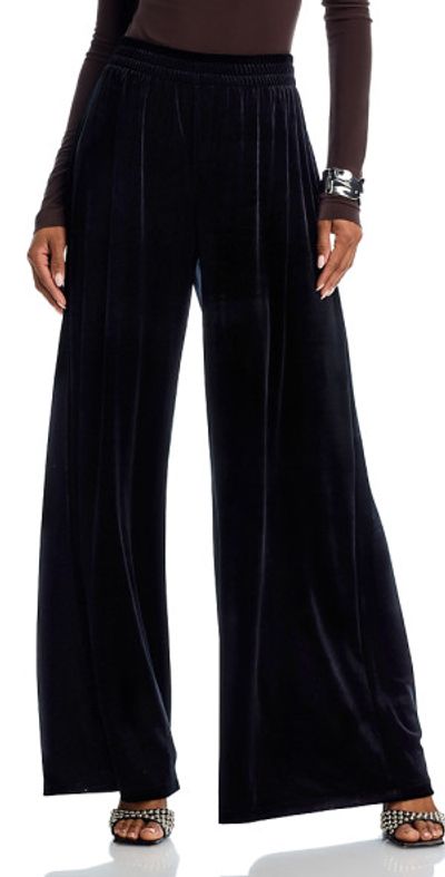 Norma Kamali Velvet Boyfriend Sweatpants